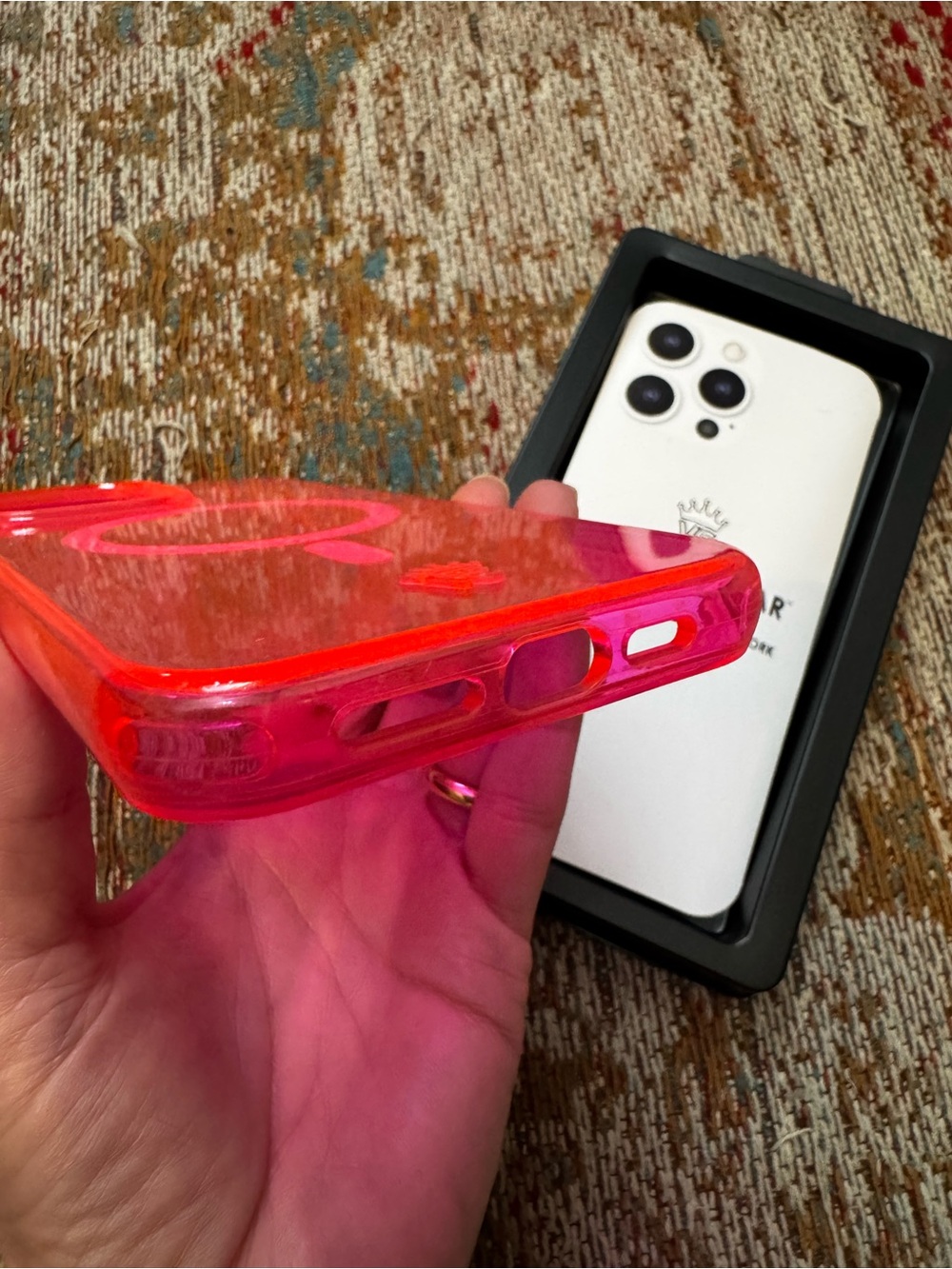 Velvet Caviar neon pink iPhone 15 pro max MagSafe protective case - Picture 6 of 8
